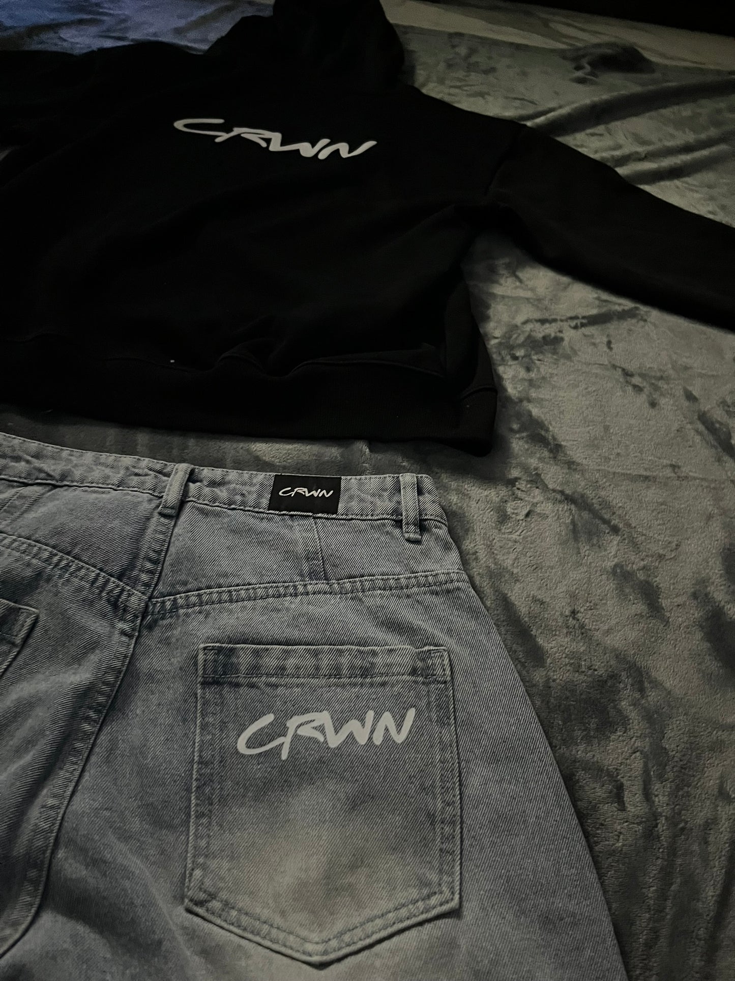 CRWN Baggy Jeans - Grey