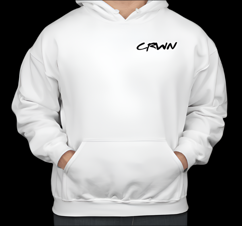 CRWN *Puff* Hoodie - White