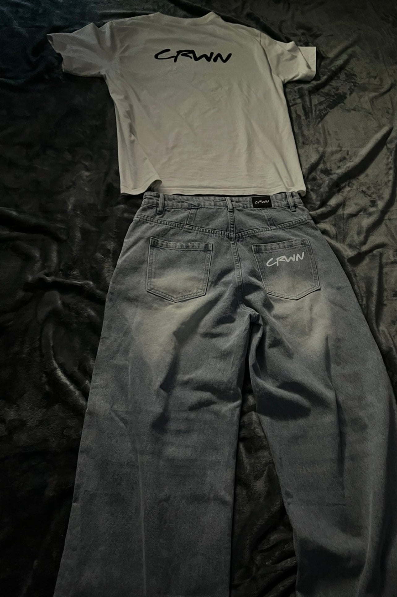 CRWN Baggy Jeans - Grey