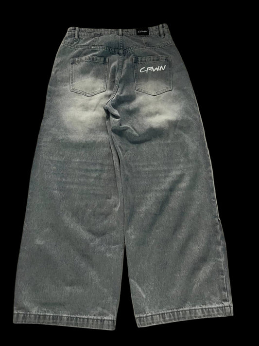 CRWN Baggy Jeans - Grey